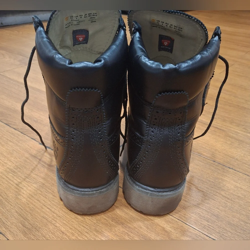 Timberland Black Brogue Men's Boots